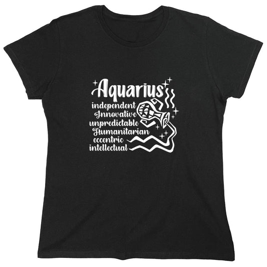Funny T-Shirts design "AQUARIUS T-Shirt - Womens"