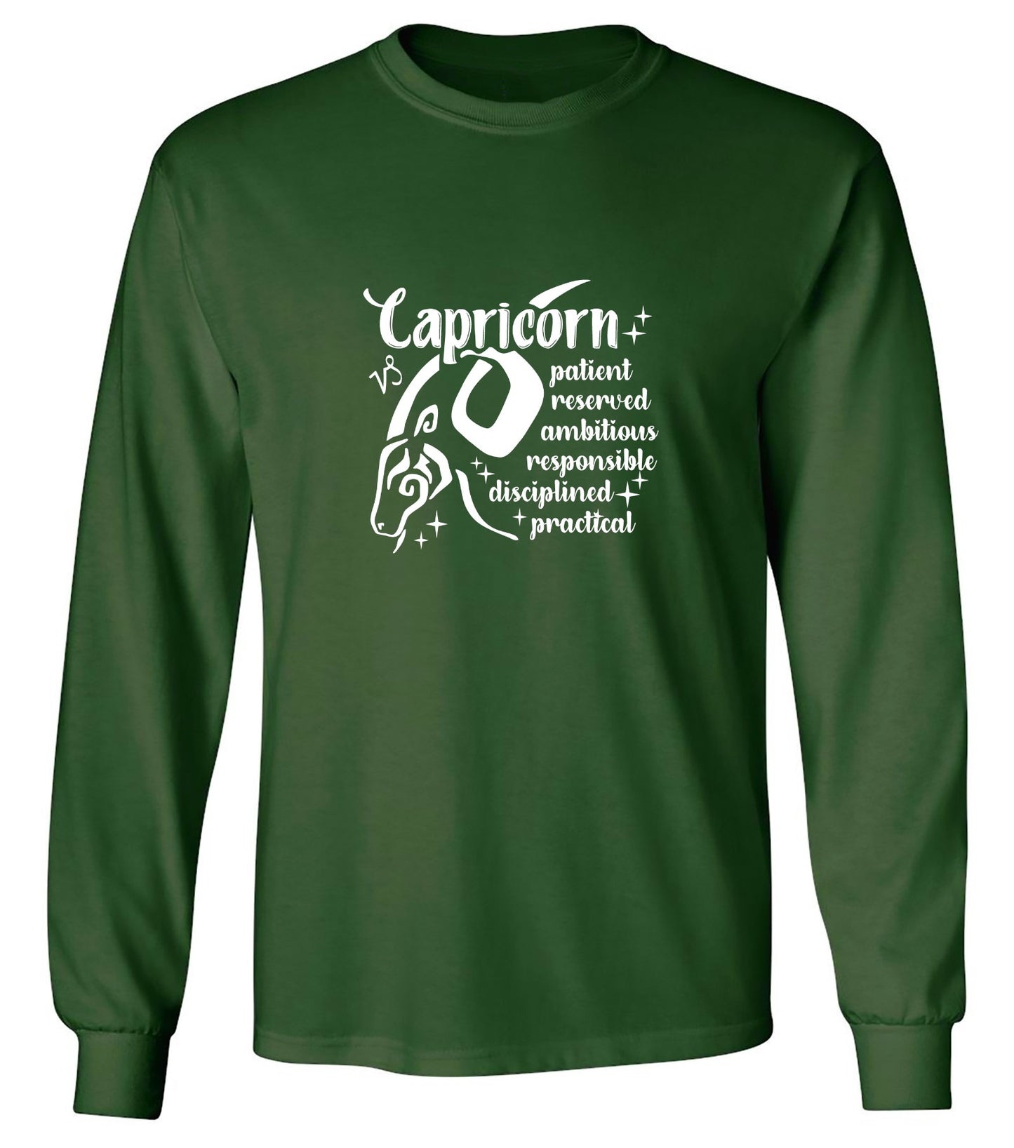 Funny T-Shirts design "CAPRICORN T-Shirt - Long Sleeve"