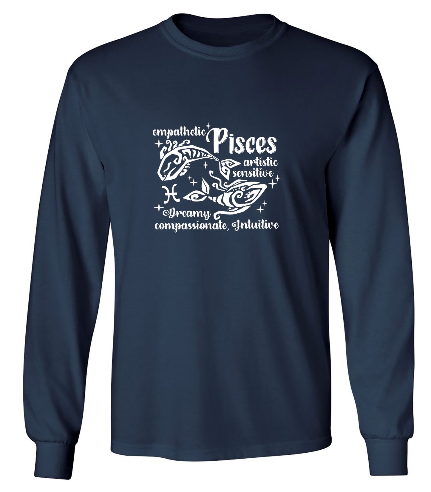 Funny T-Shirts design "PISCES T-Shirt - Long Sleeve"