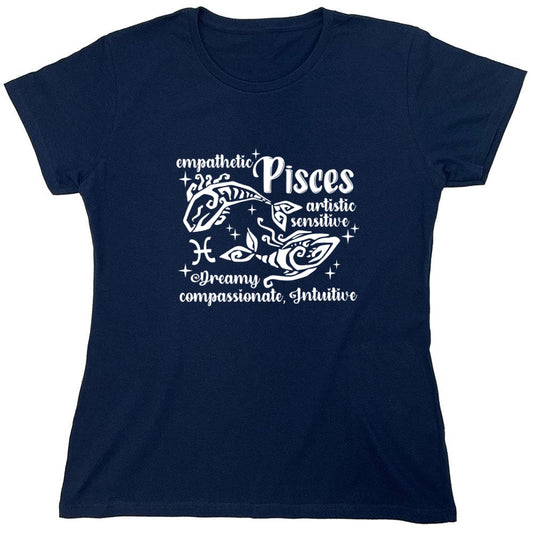 Funny T-Shirts design "PISCES T-Shirt - Womens"