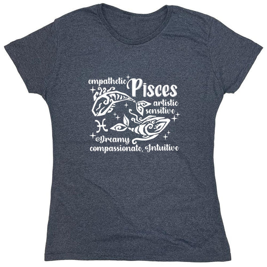 Funny T-Shirts design "PISCES T-Shirt - Womens"