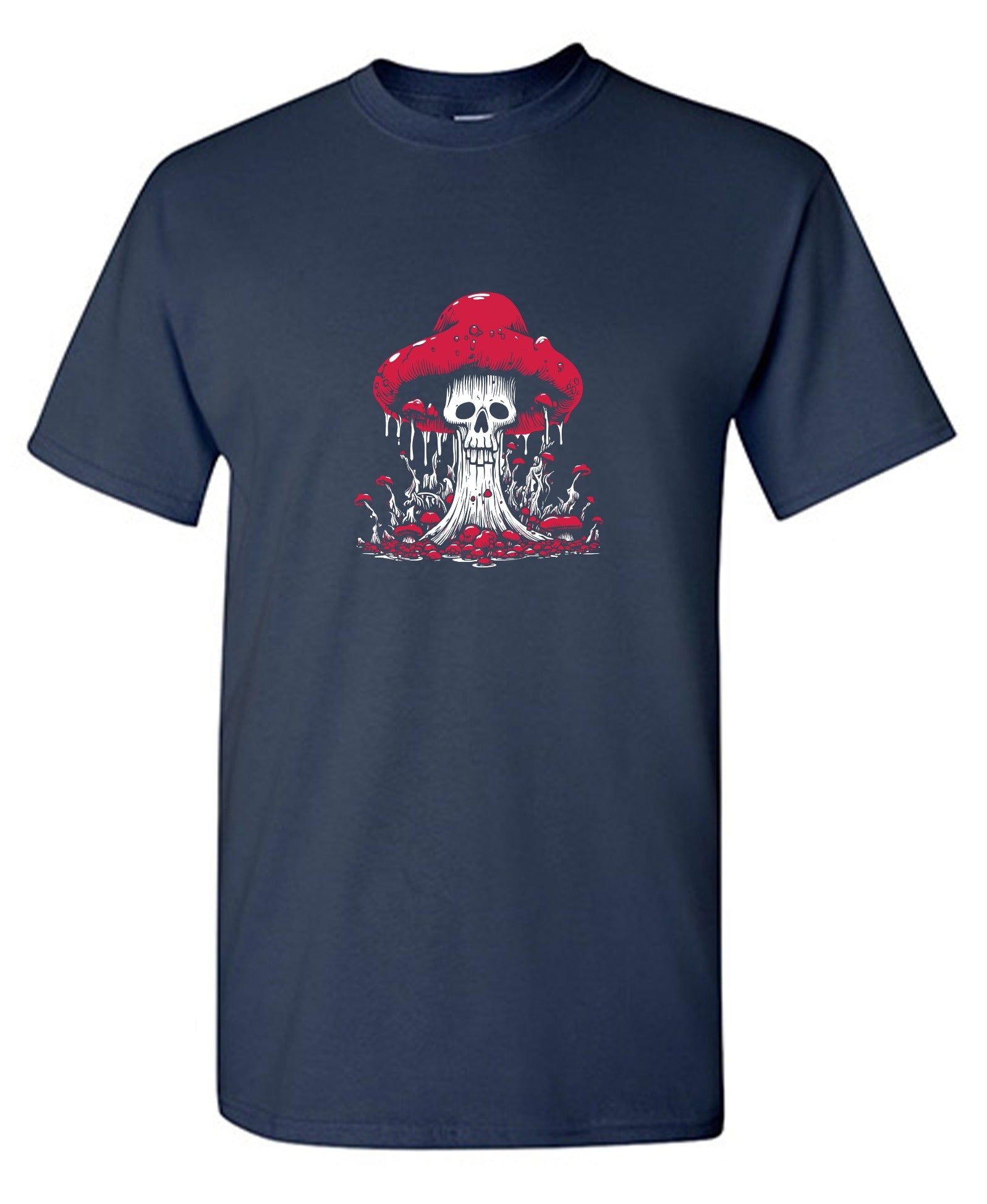 Funny T-Shirts design "Schroom Skull T-Shirt"