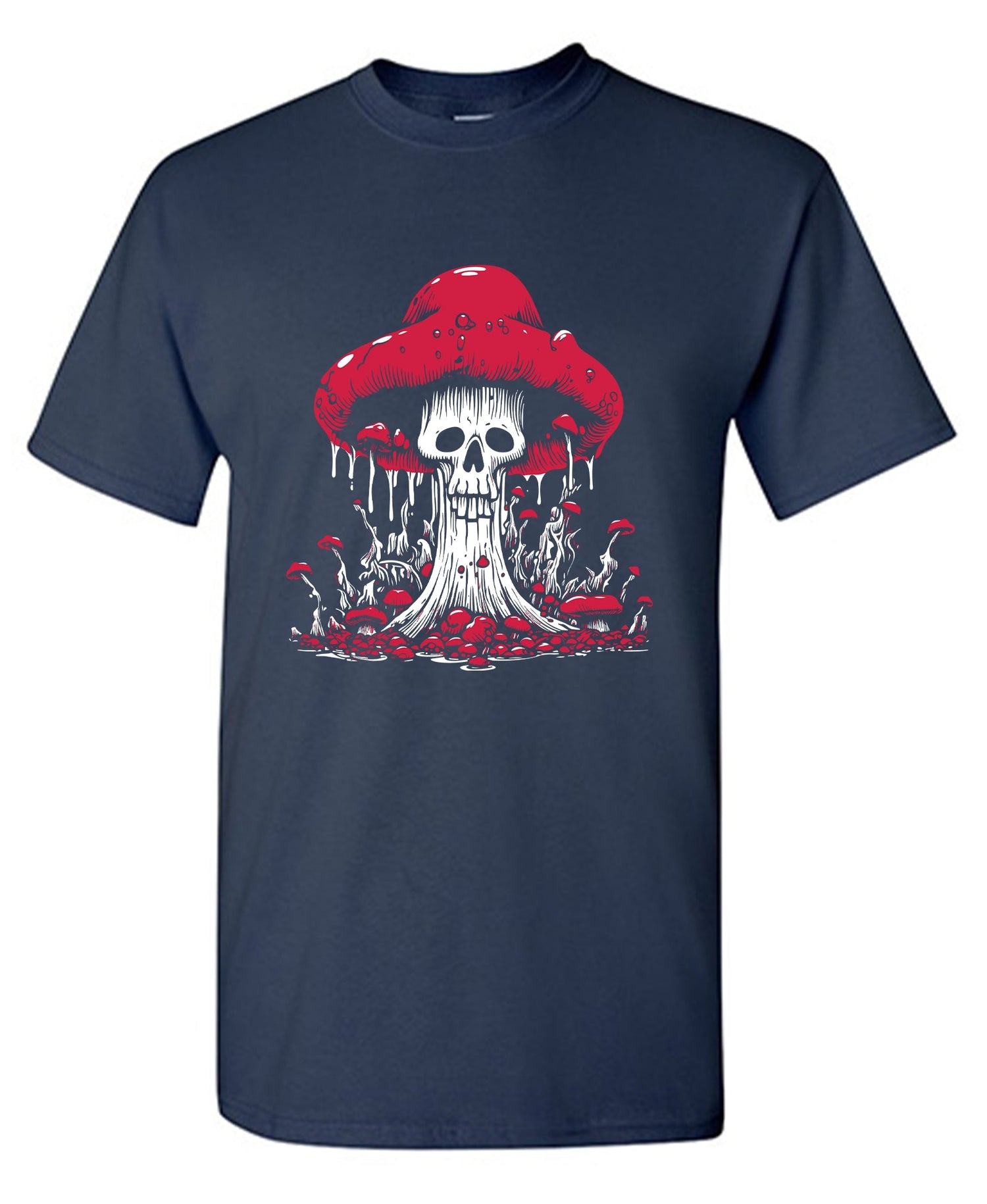 Funny T-Shirts design "Schroom Skull T Shirt"