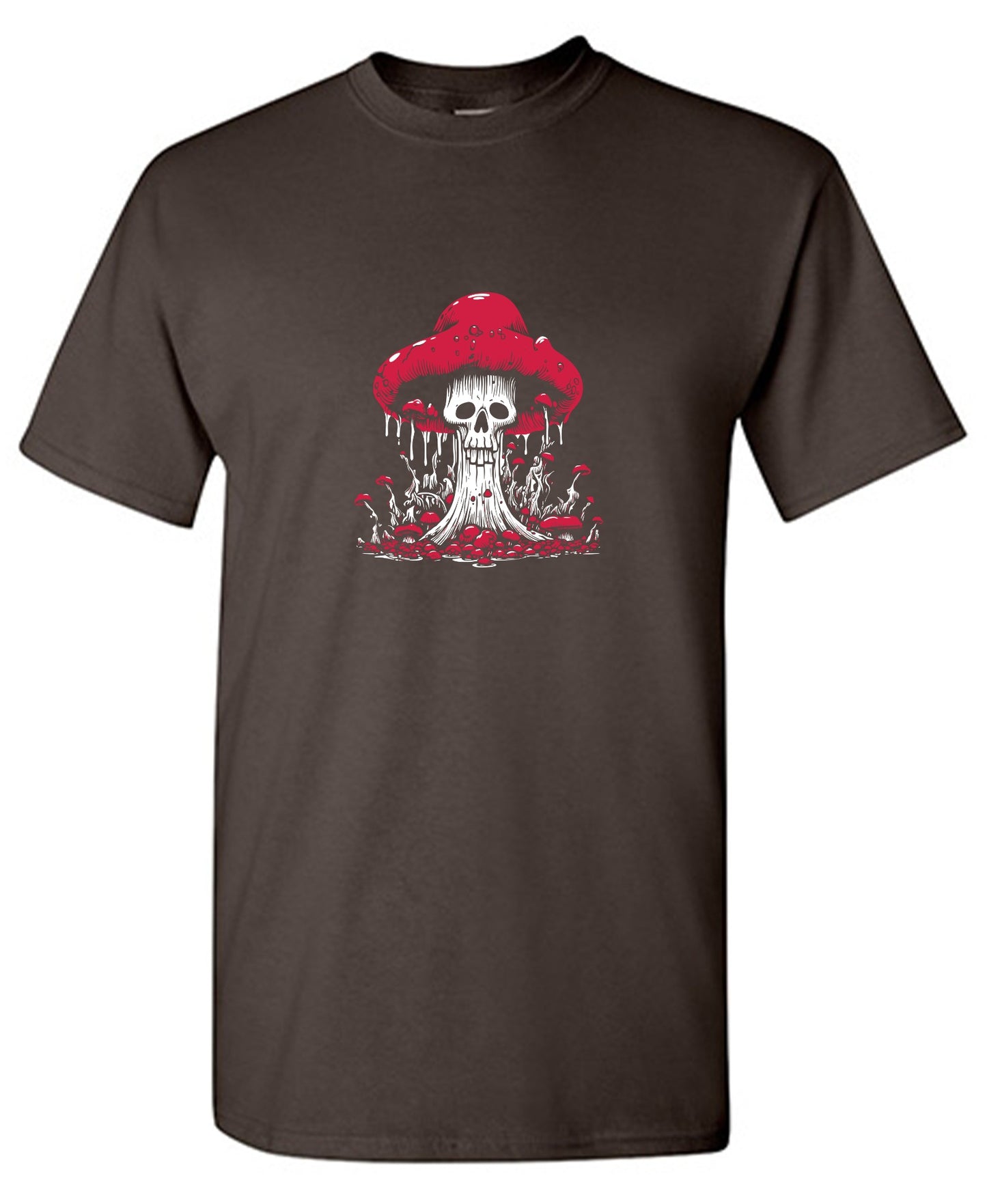 Funny T-Shirts design "Schroom Skull T-Shirt"