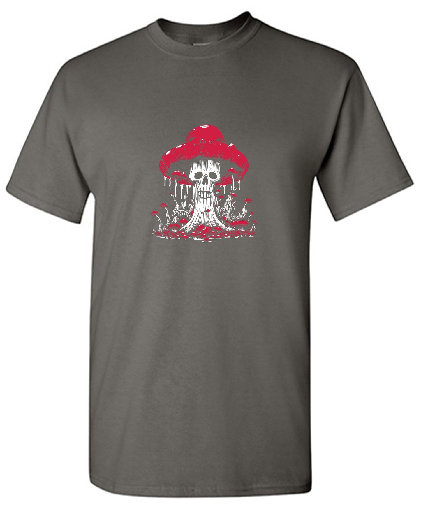 Funny T-Shirts design "Schroom Skull T-Shirt"