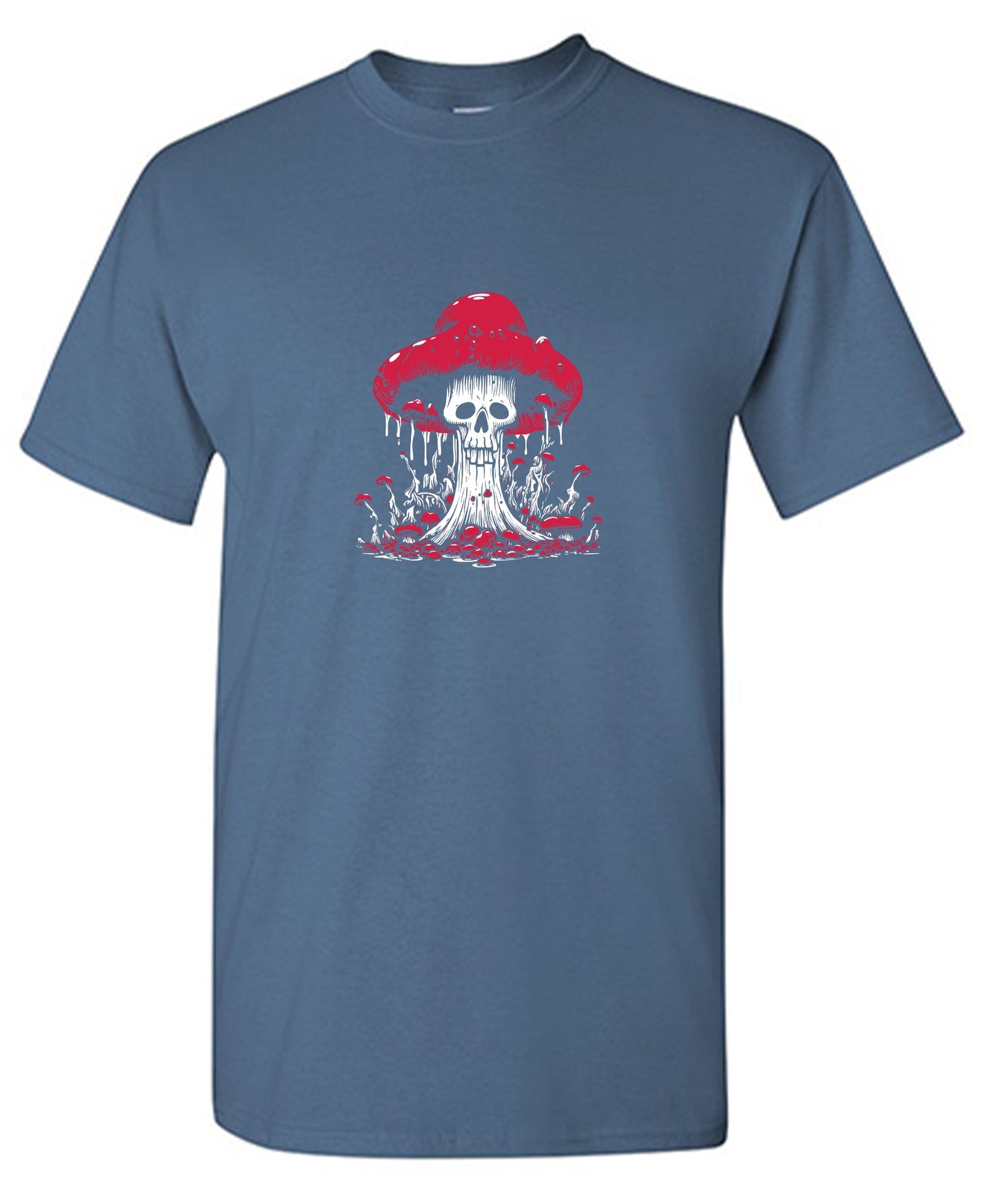 Funny T-Shirts design "Schroom Skull T-Shirt"