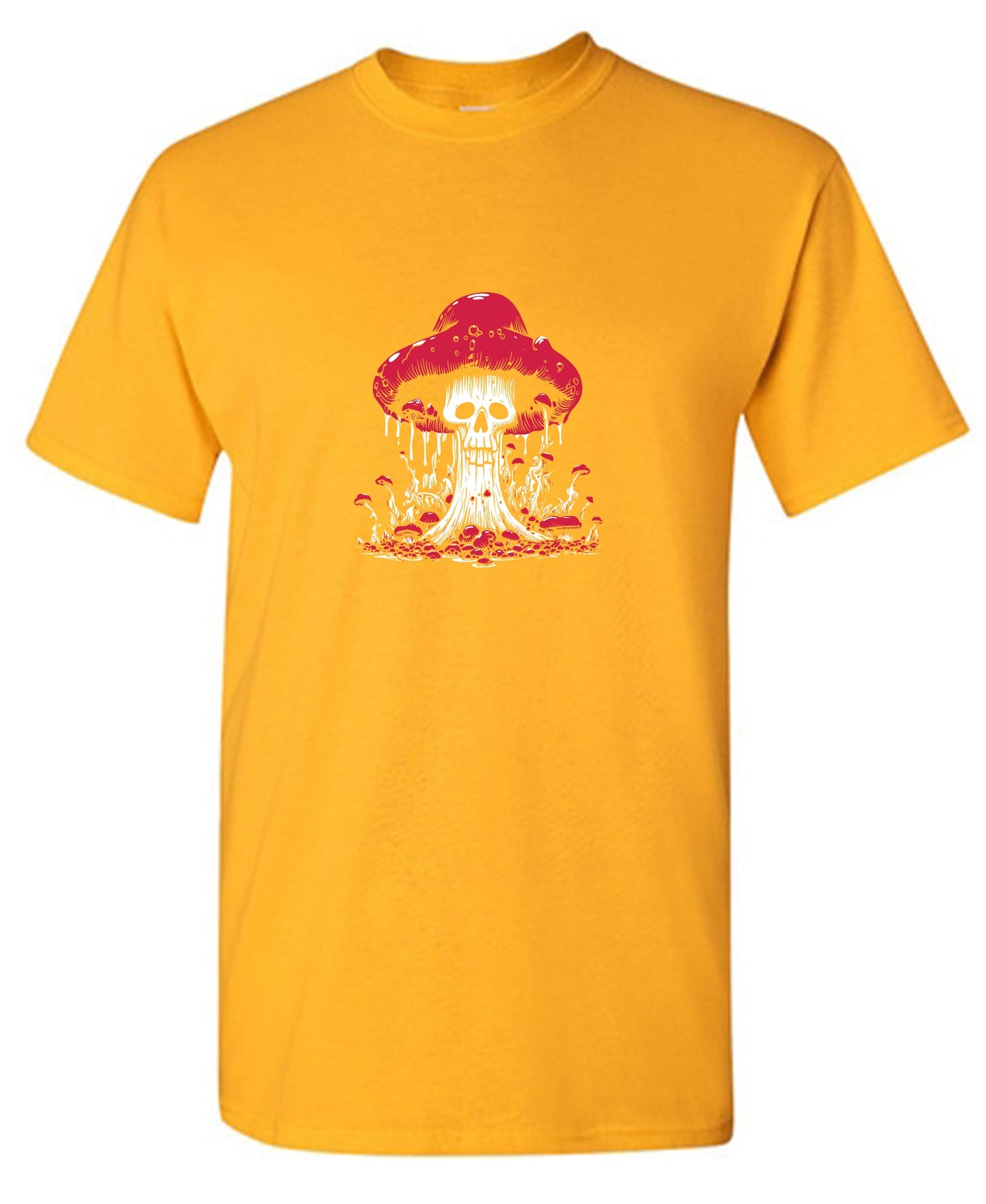 Funny T-Shirts design "Schroom Skull T-Shirt"