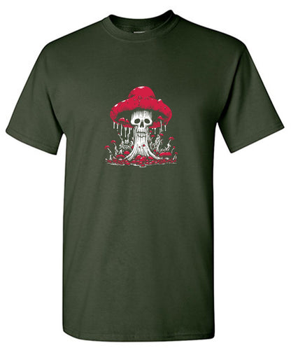 Funny T-Shirts design "Schroom Skull T Shirt"