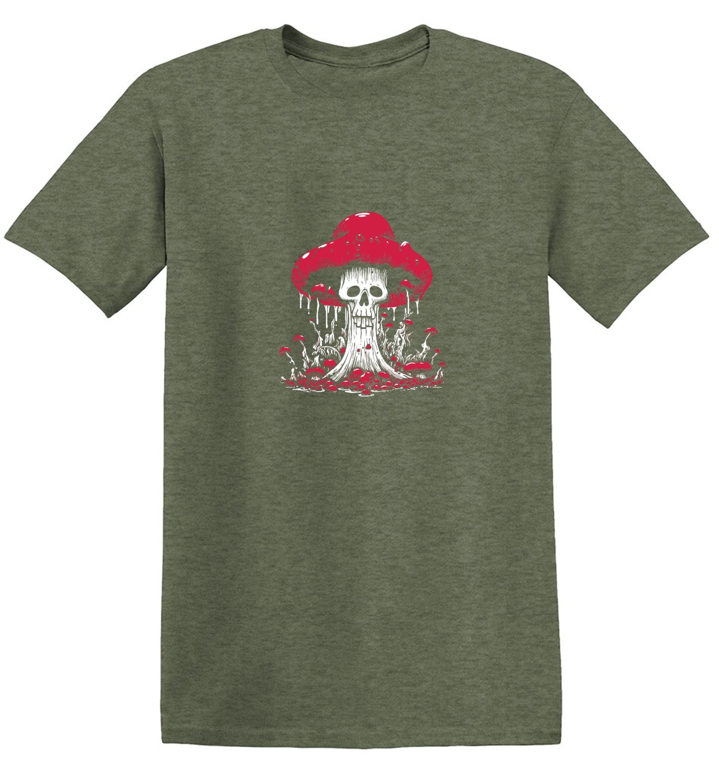 Funny T-Shirts design "Schroom Skull T-Shirt"