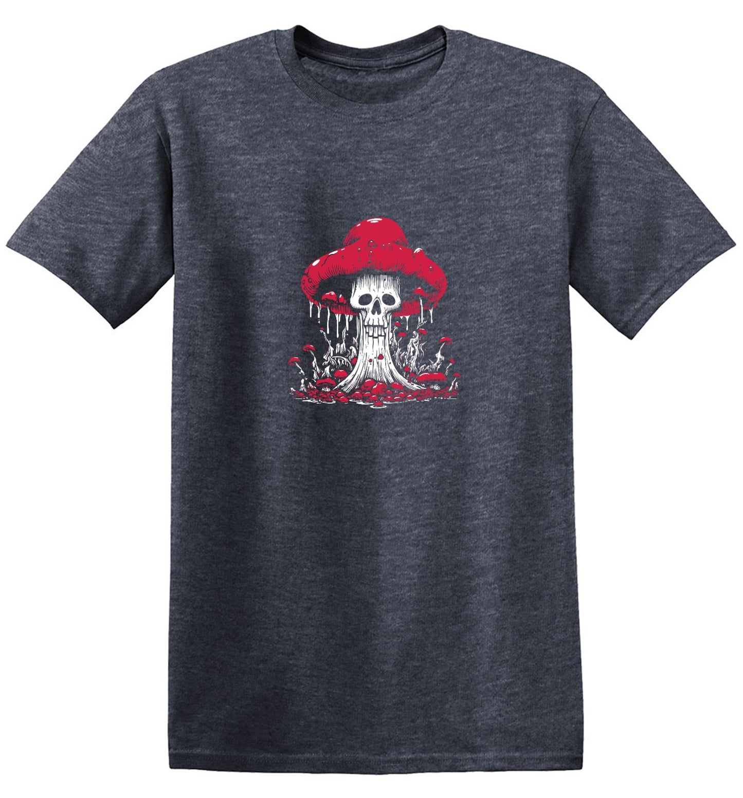 Funny T-Shirts design "Schroom Skull T-Shirt"