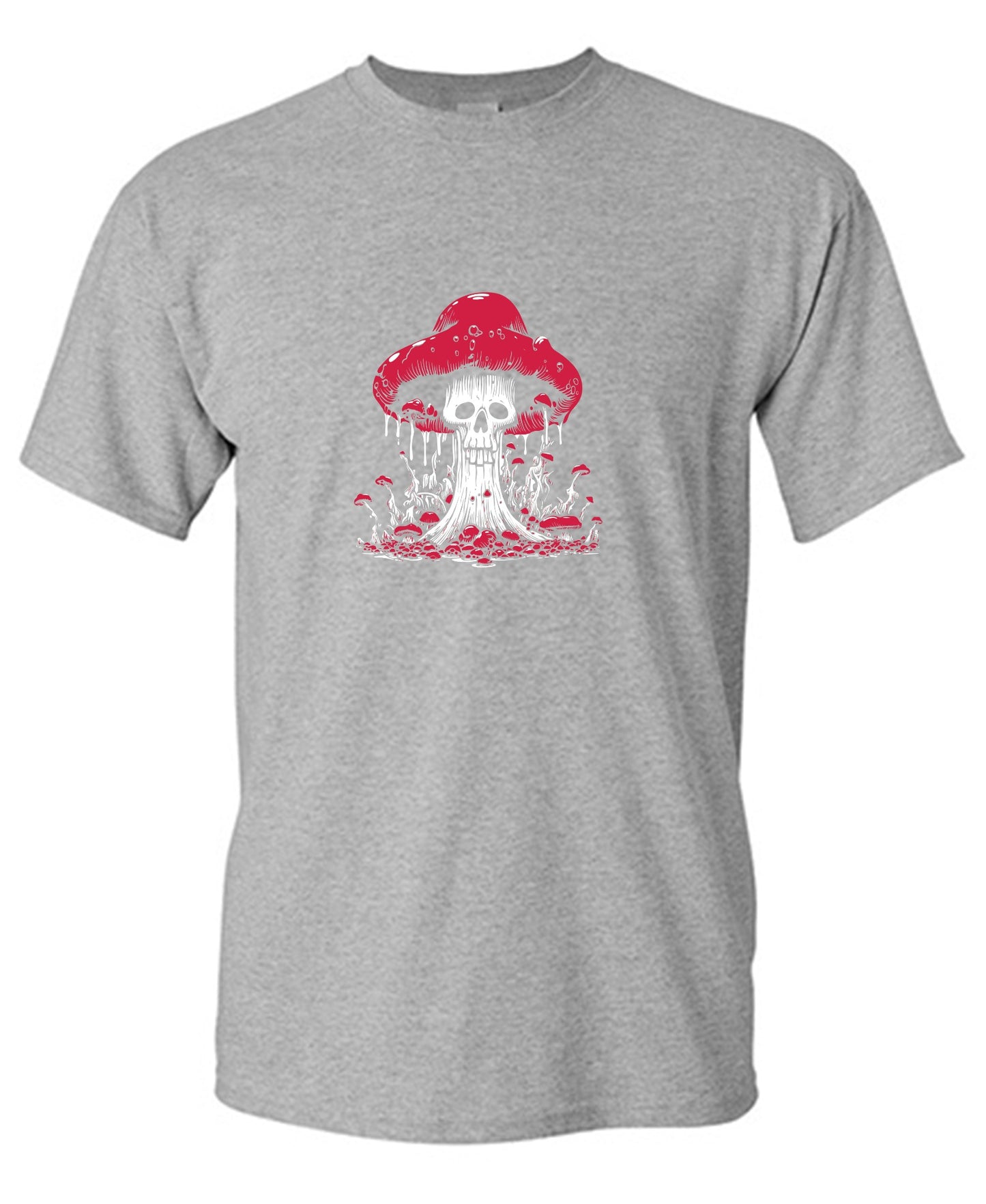 Funny T-Shirts design "Schroom Skull T-Shirt"