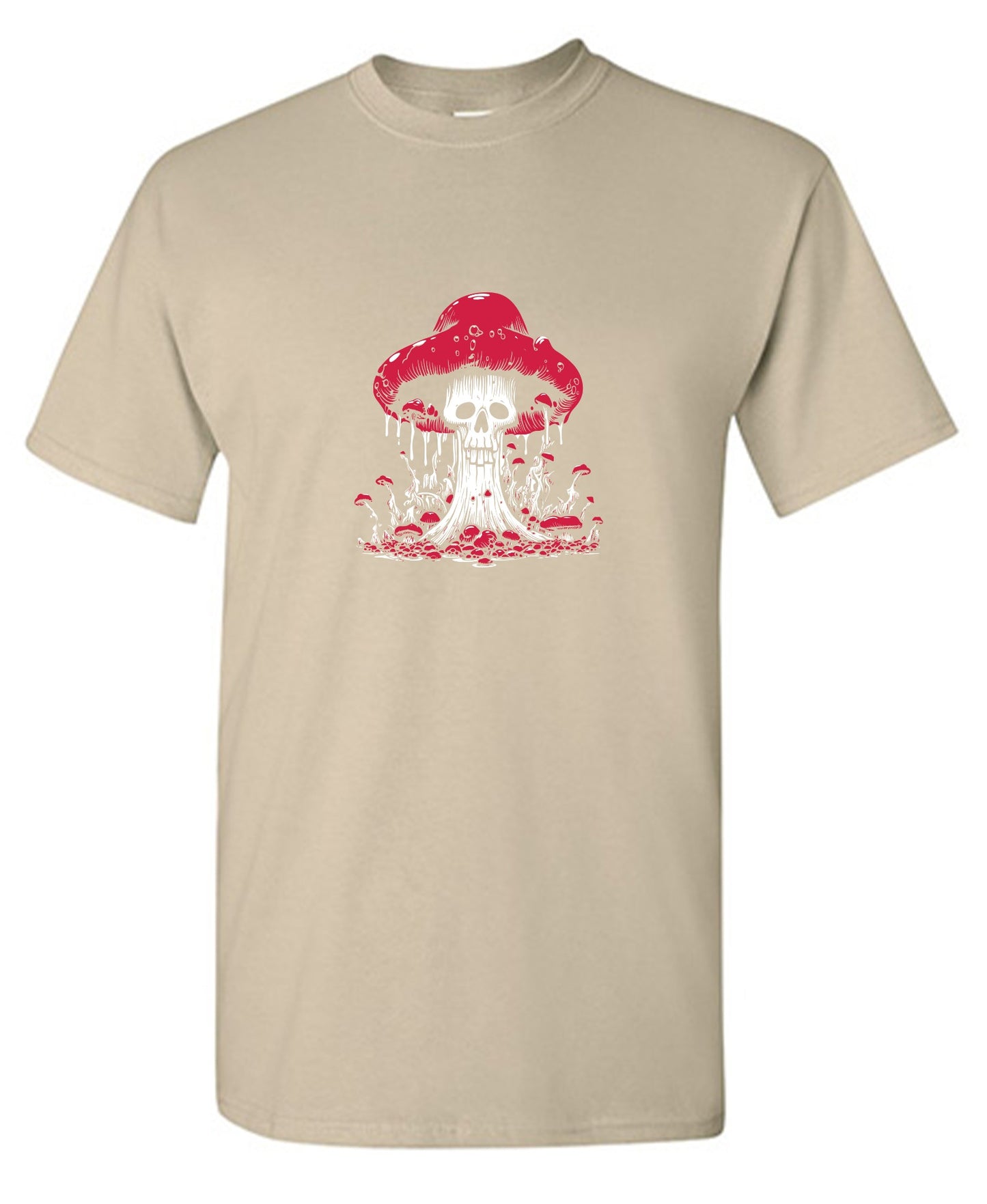 Funny T-Shirts design "Schroom Skull T-Shirt"