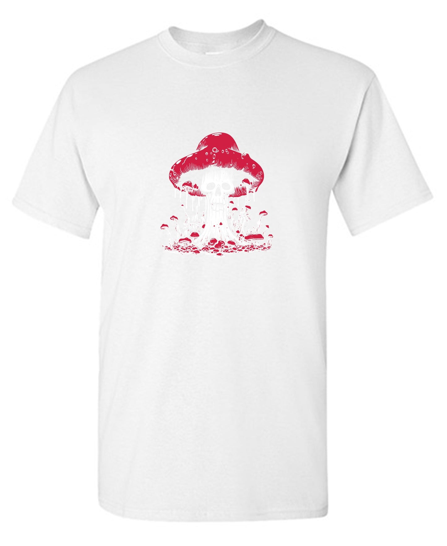 Funny T-Shirts design "Schroom Skull T-Shirt"
