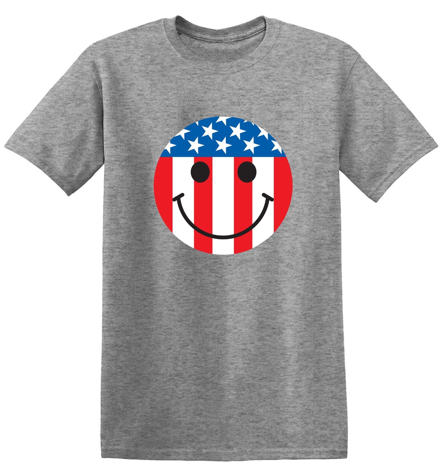 Funny T-Shirts design "American Flag Smile - Patriotic Shirt"