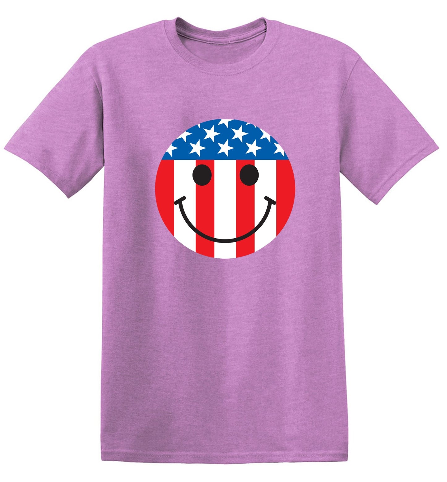 Funny T-Shirts design "American Flag Smile - Patriotic Shirt"
