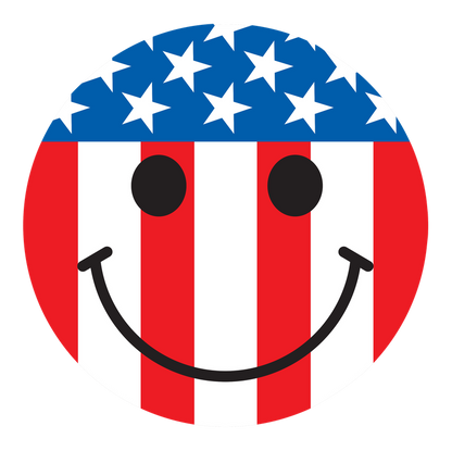 Funny T-Shirts design "American Flag Smile - Patriotic Shirt"