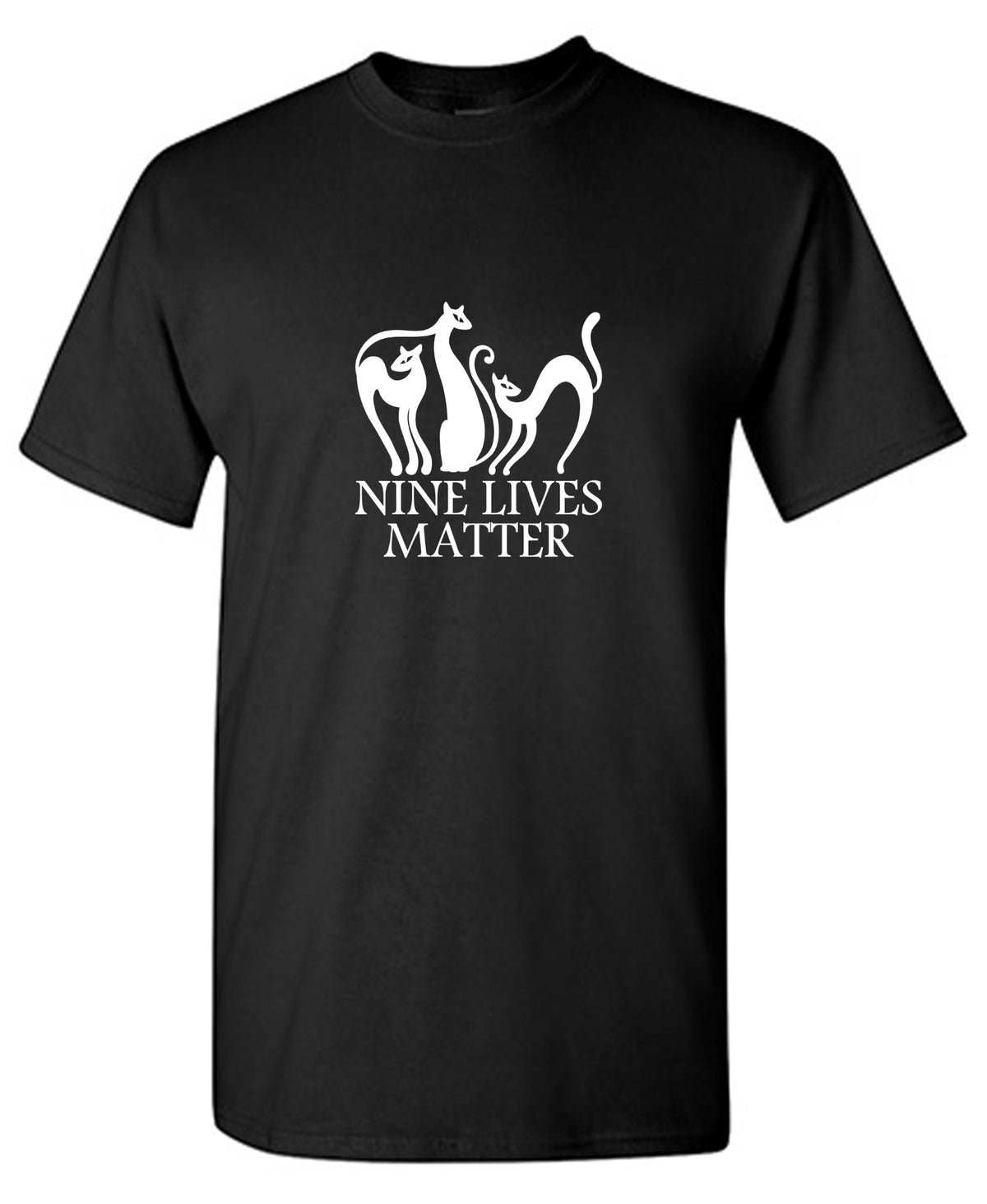 Funny T-Shirts design "Nine Lives Matter T-Shirt"