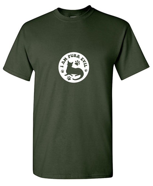 Funny T-Shirts design "I am Purr Evil T-Shirt"