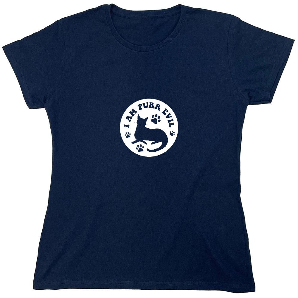 Funny T-Shirts design "I am Purr Evil T-Shirt - Womens"