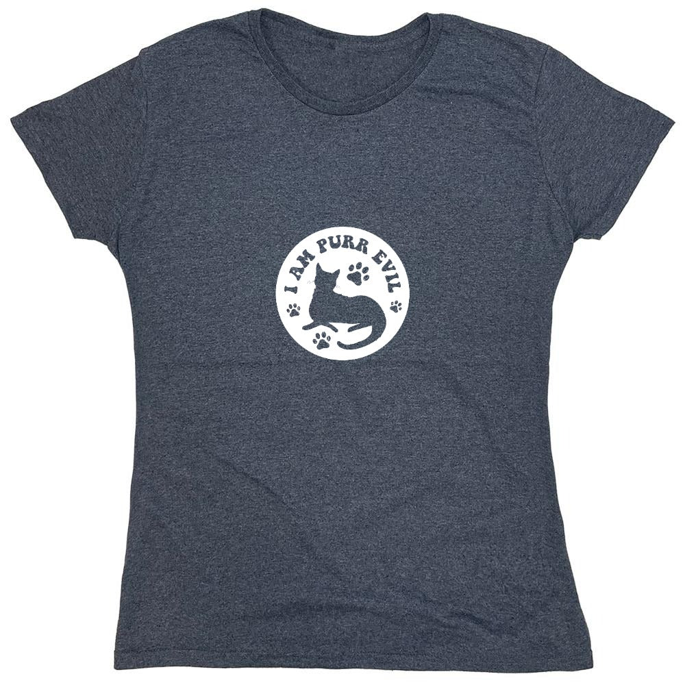 Funny T-Shirts design "I am Purr Evil T-Shirt - Womens"