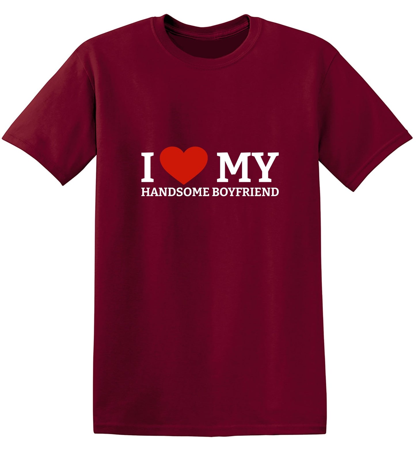 Funny T-Shirts design "I Love My Handsome Boyfriend T-Shirt"