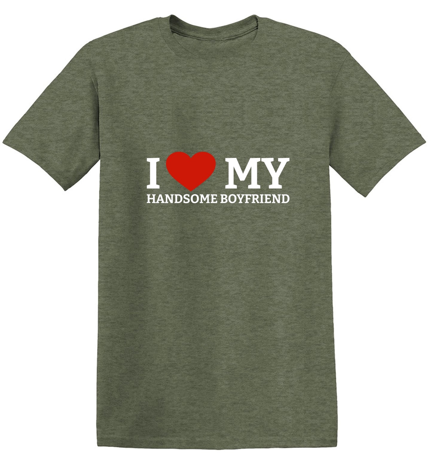 Funny T-Shirts design "I Love My Handsome Boyfriend T-Shirt"