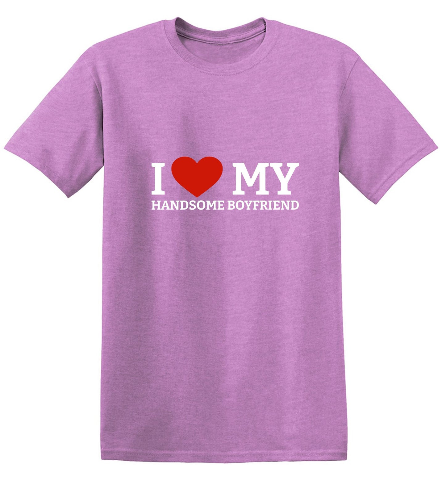 Funny T-Shirts design "I Love My Handsome Boyfriend T-Shirt"