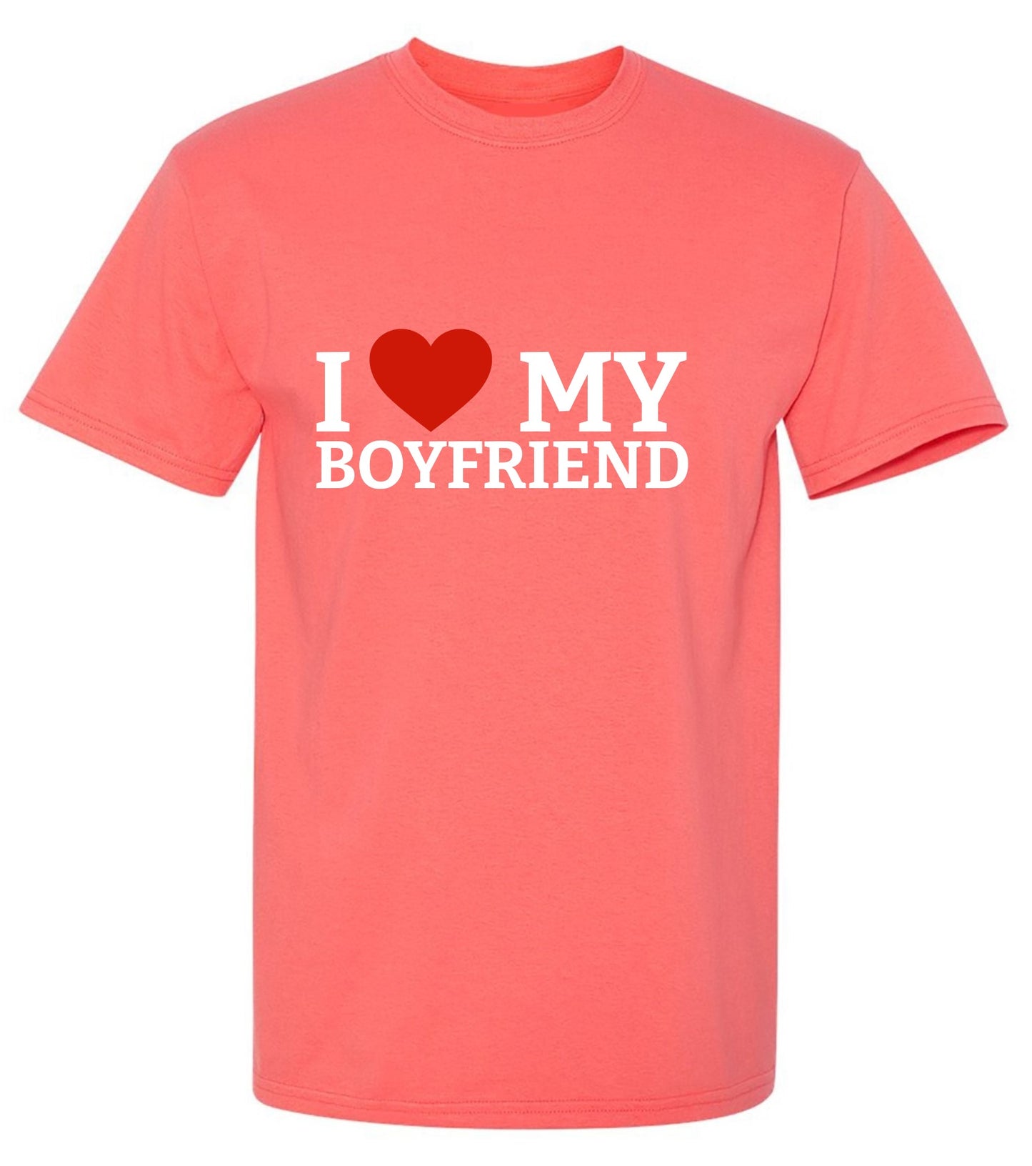 Funny T-Shirts design "I Love My Boyfriend T-Shirt"