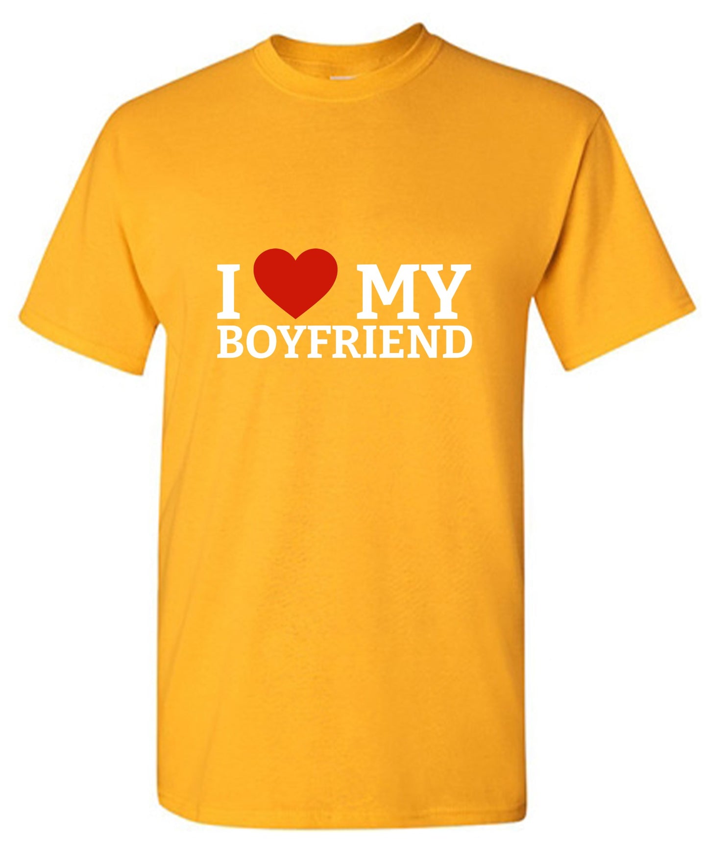 Funny T-Shirts design "I Love My Boyfriend T-Shirt"