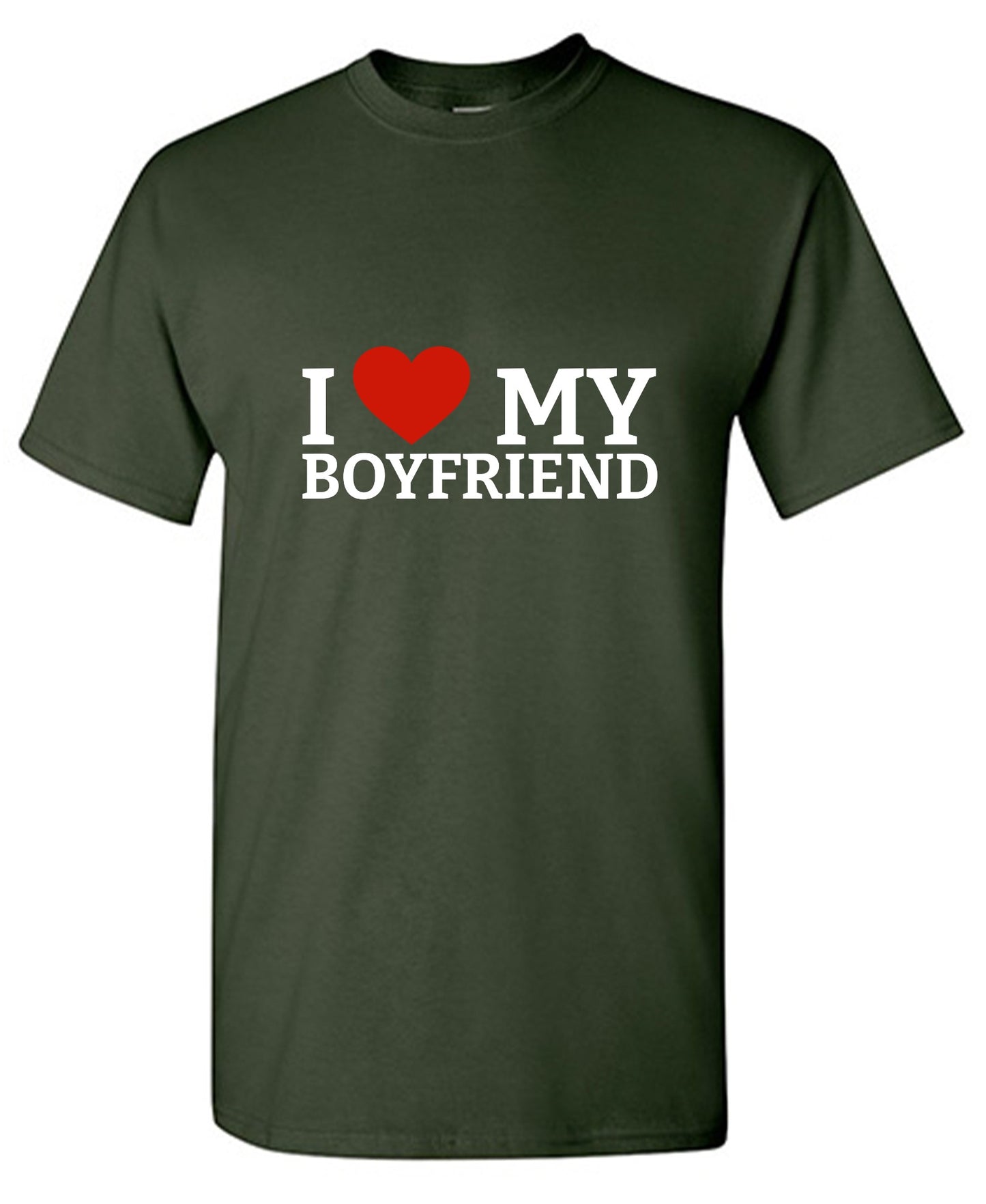 Funny T-Shirts design "I Love My Boyfriend T-Shirt"