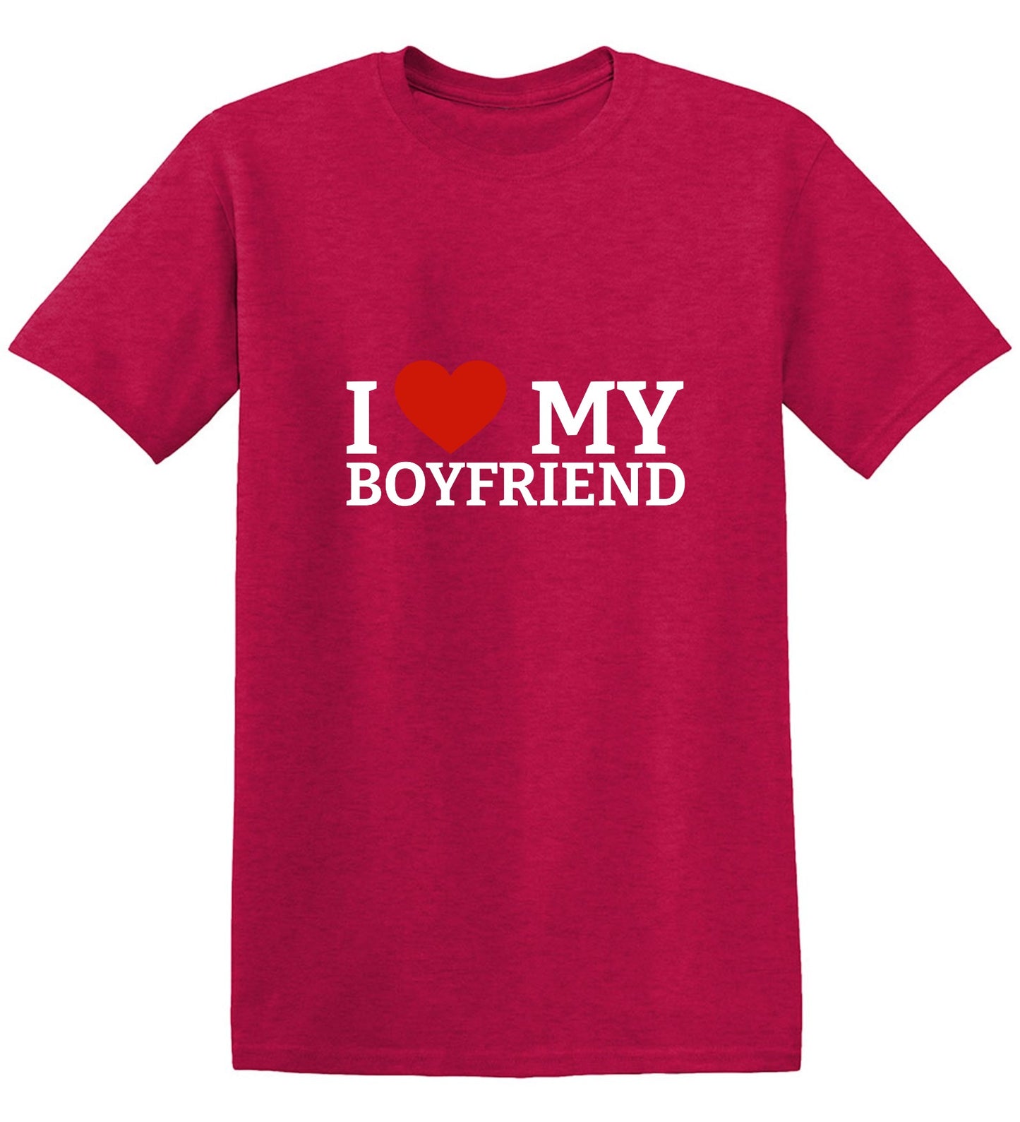 Funny T-Shirts design "I Love My Boyfriend T-Shirt"