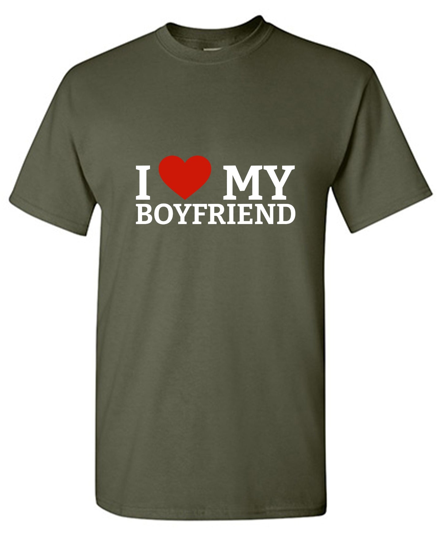 Funny T-Shirts design "I Love My Boyfriend T-Shirt"