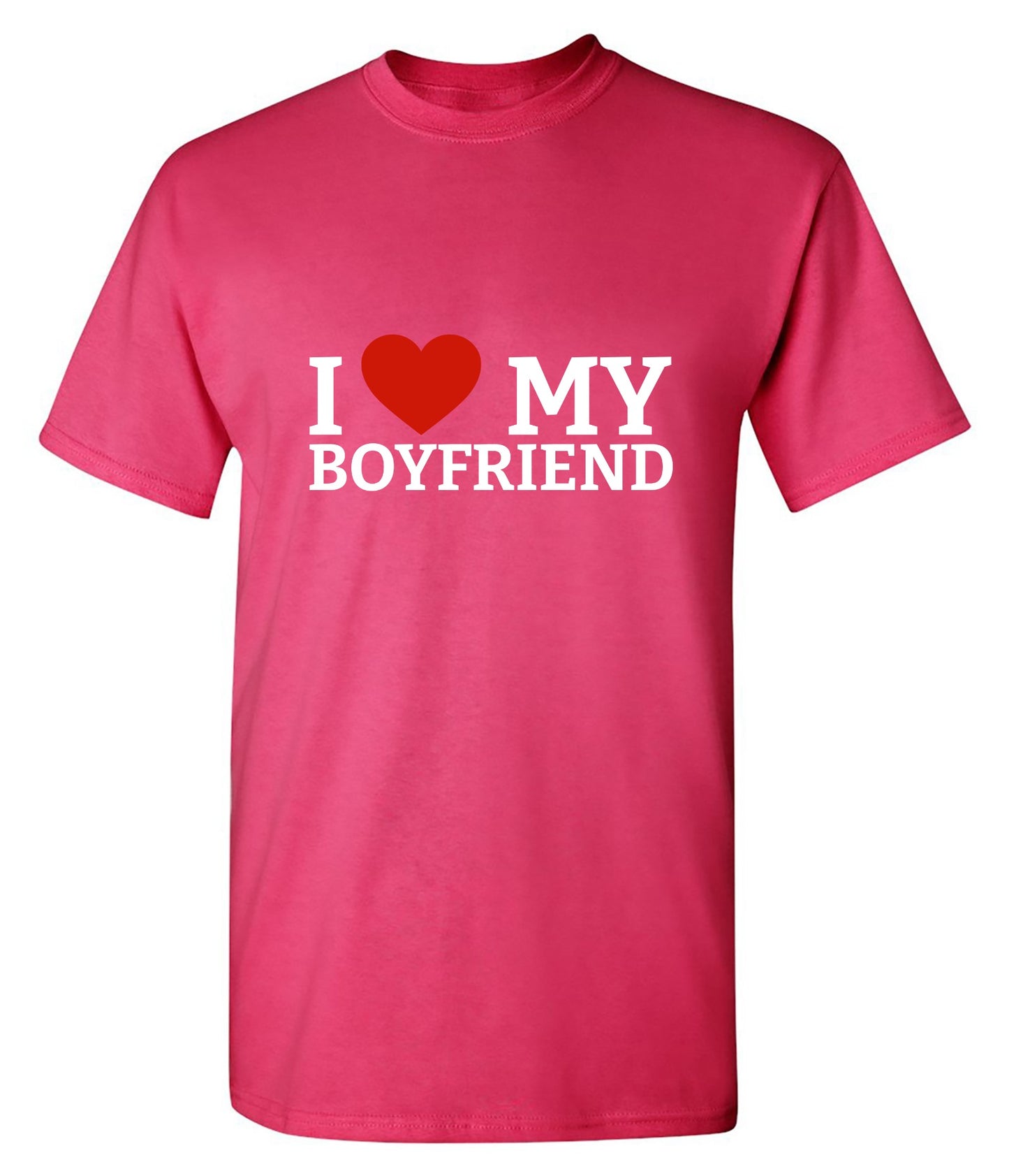 Funny T-Shirts design "I Love My Boyfriend T-Shirt"