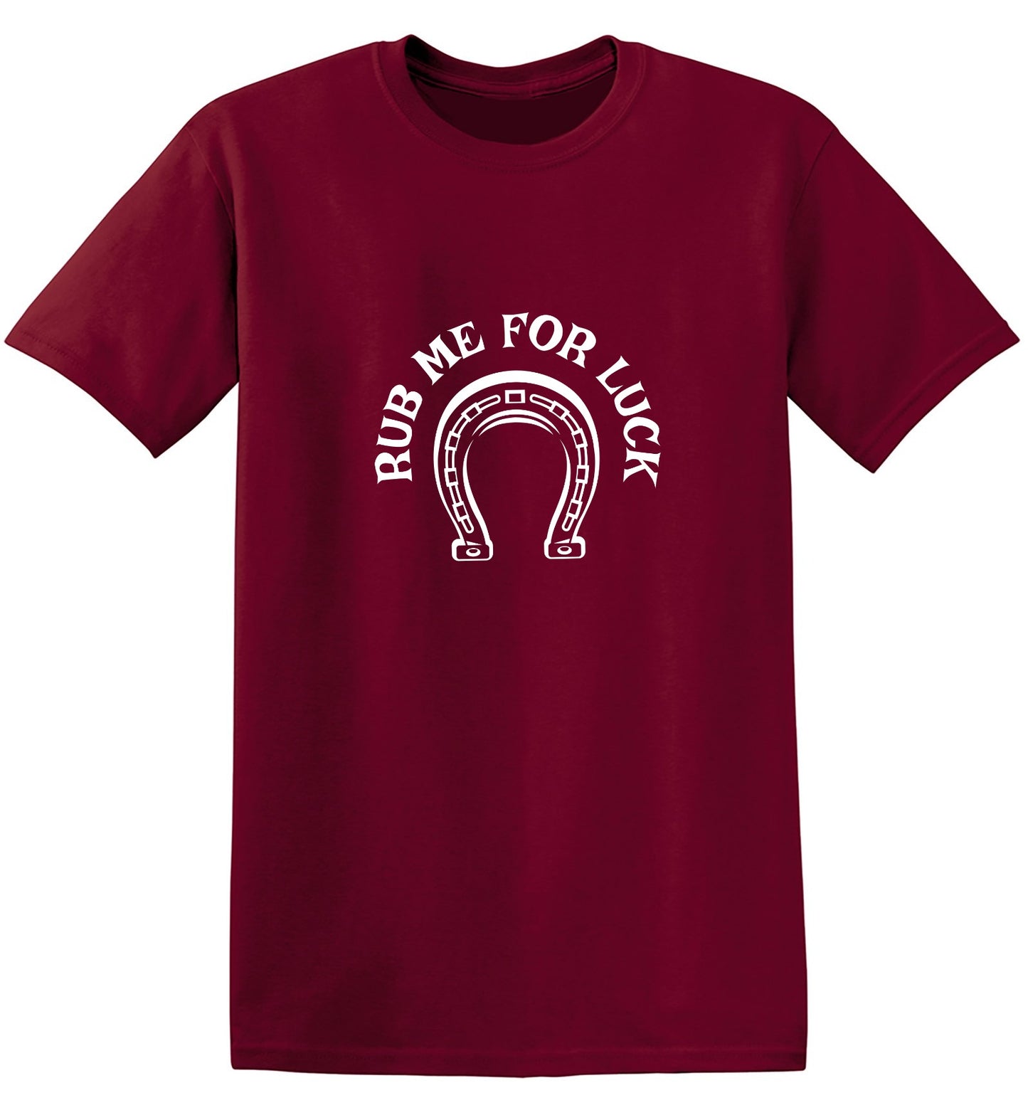 Funny T-Shirts design "Rub Me For Luck T-Shirt - Tall Tee"