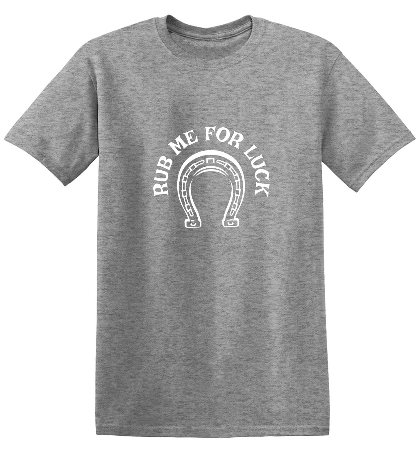 Funny T-Shirts design "Rub Me For Luck T-Shirt - Youth"