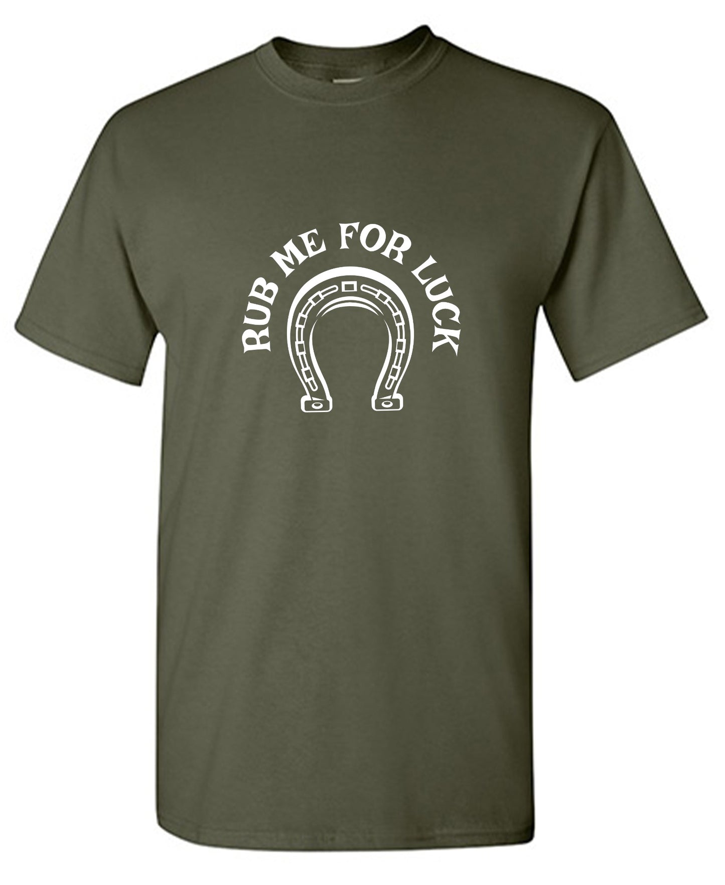 Funny T-Shirts design "Rub Me For Luck T-Shirt - Youth"