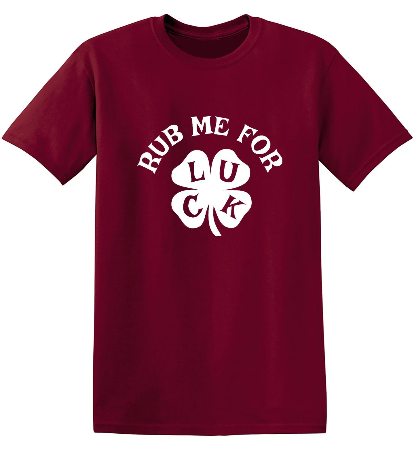 Funny T-Shirts design "Rub Me For Luck, Clover T-Shirt"