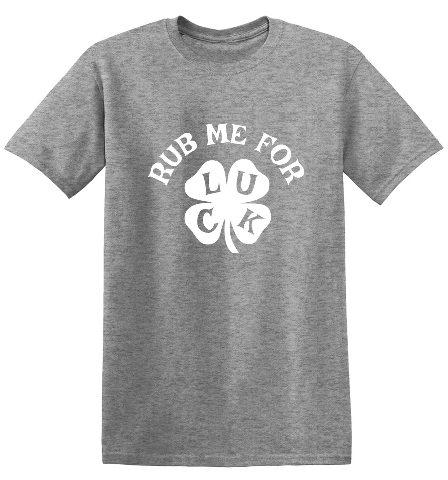 Funny T-Shirts design "Rub Me For Luck, Clover T-Shirt"