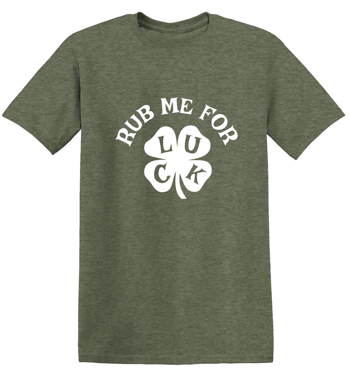 Funny T-Shirts design "Rub Me For Luck, Clover T-Shirt"