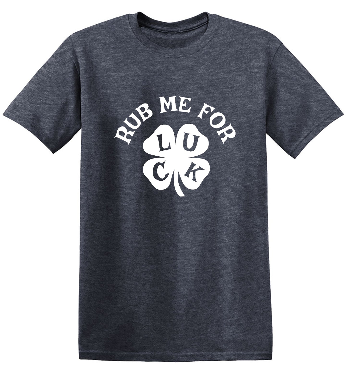 Funny T-Shirts design "Rub Me For Luck, Clover T-Shirt"