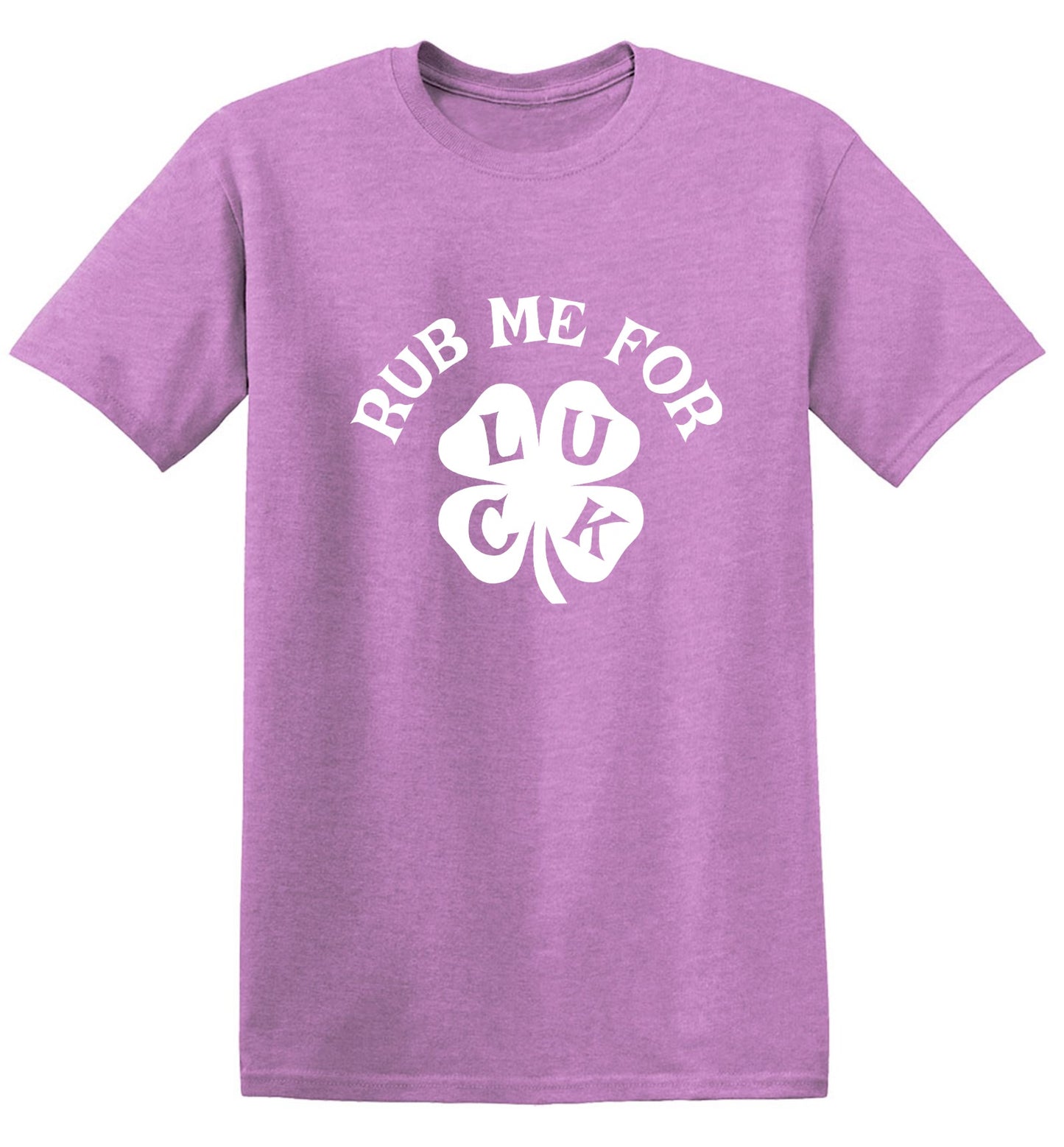 Funny T-Shirts design "Rub Me For Luck, Clover T-Shirt"