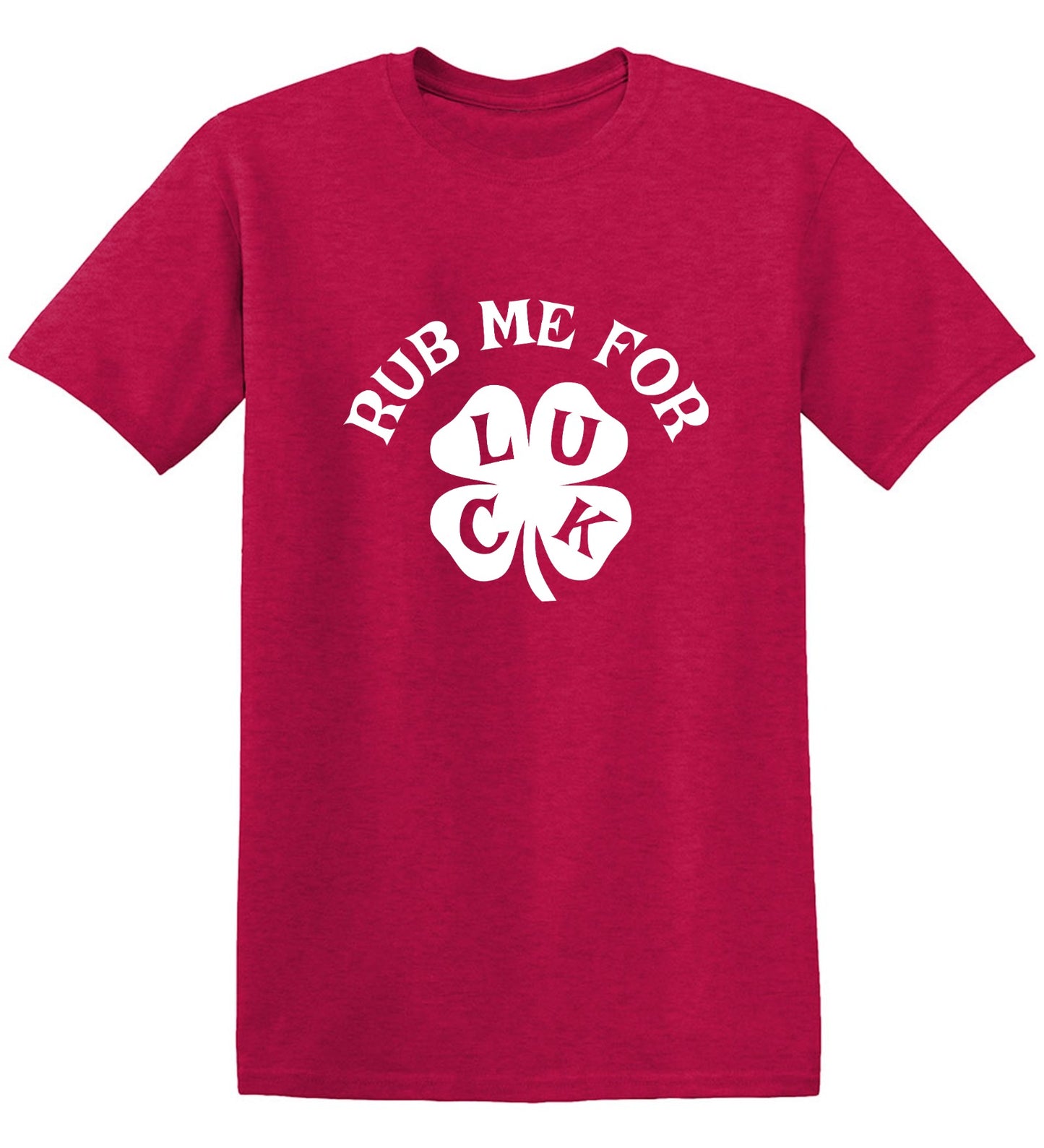 Funny T-Shirts design "Rub Me For Luck, Clover T-Shirt"