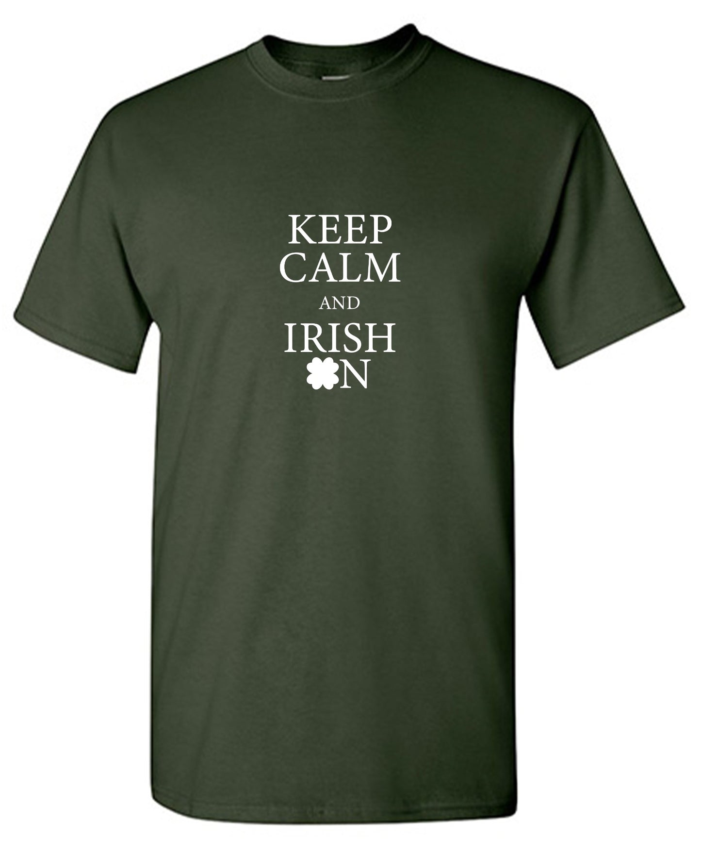 Funny T-Shirts design "Keep Calm and Irish On T-Shirt - Tall Tee"
