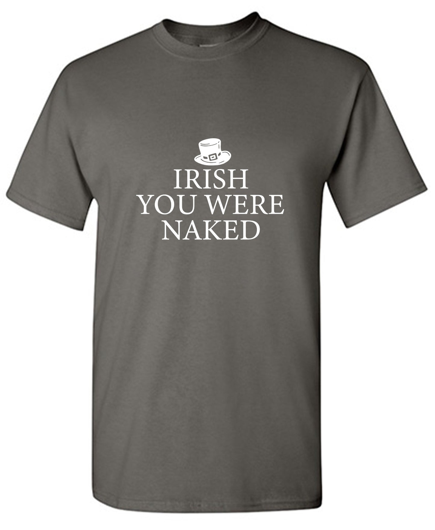 Funny T-Shirts design "Irish You Were Naked"