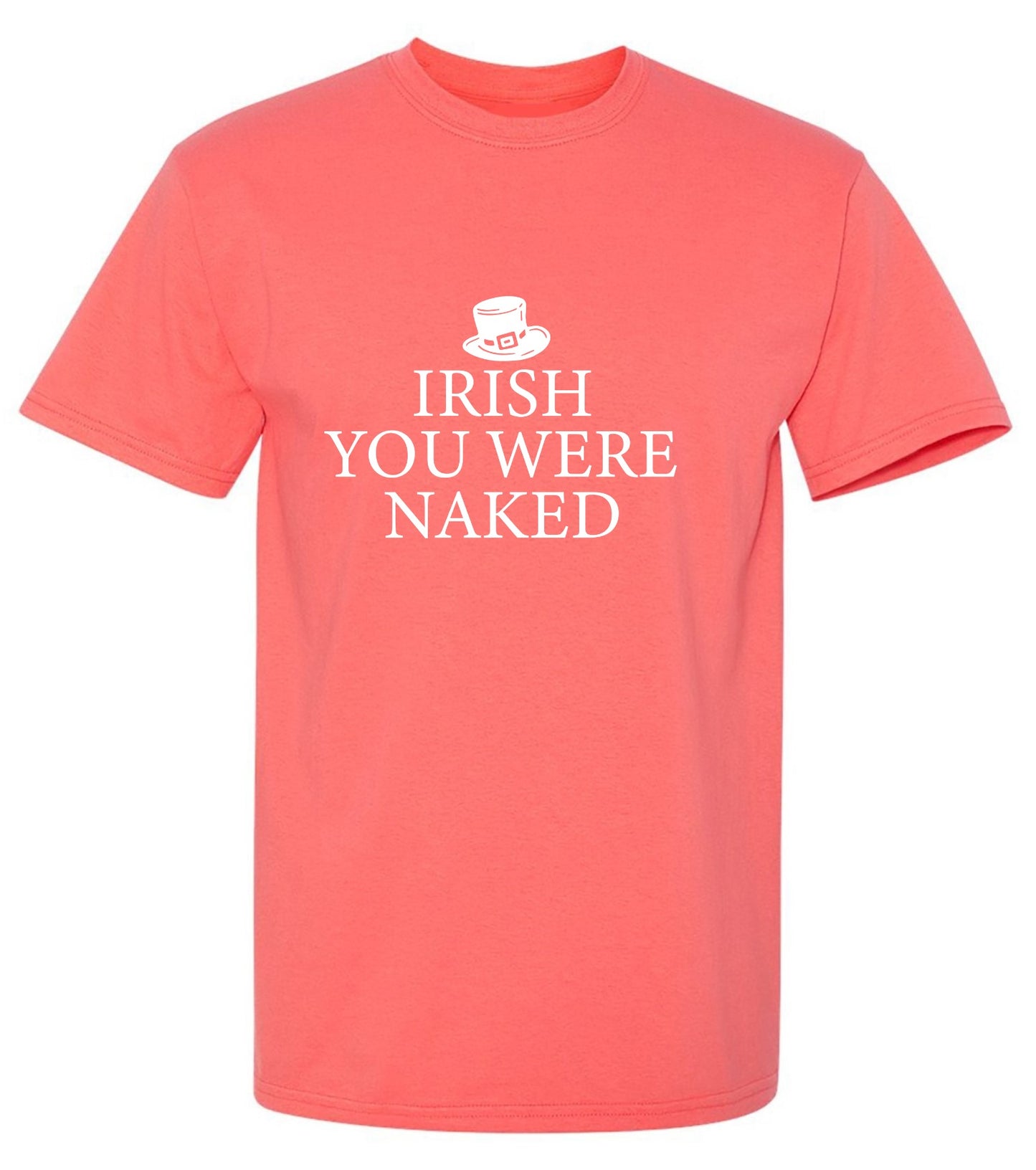 Funny T-Shirts design "Irish You Were Naked"