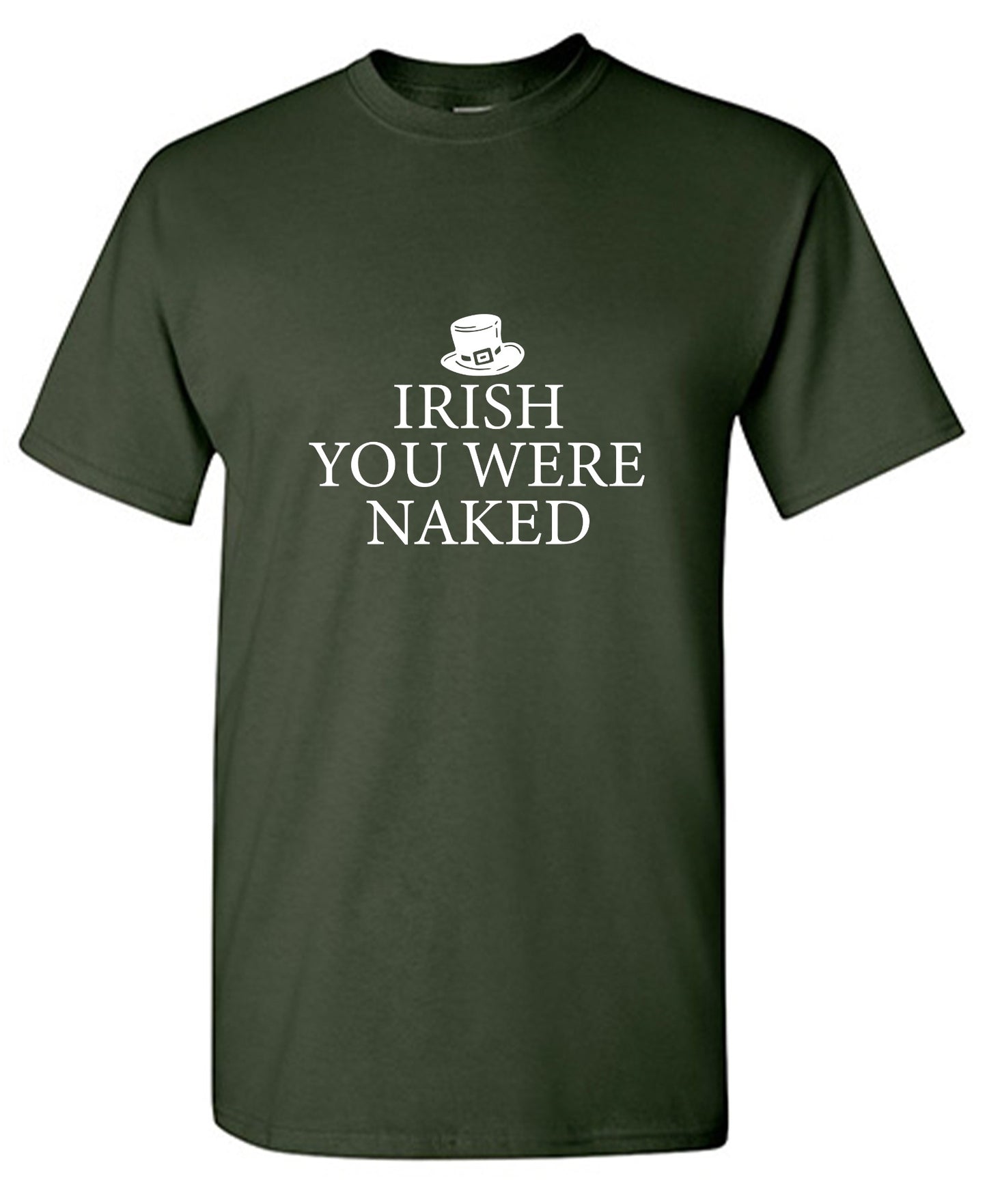 Funny T-Shirts design "Irish You Were Naked"