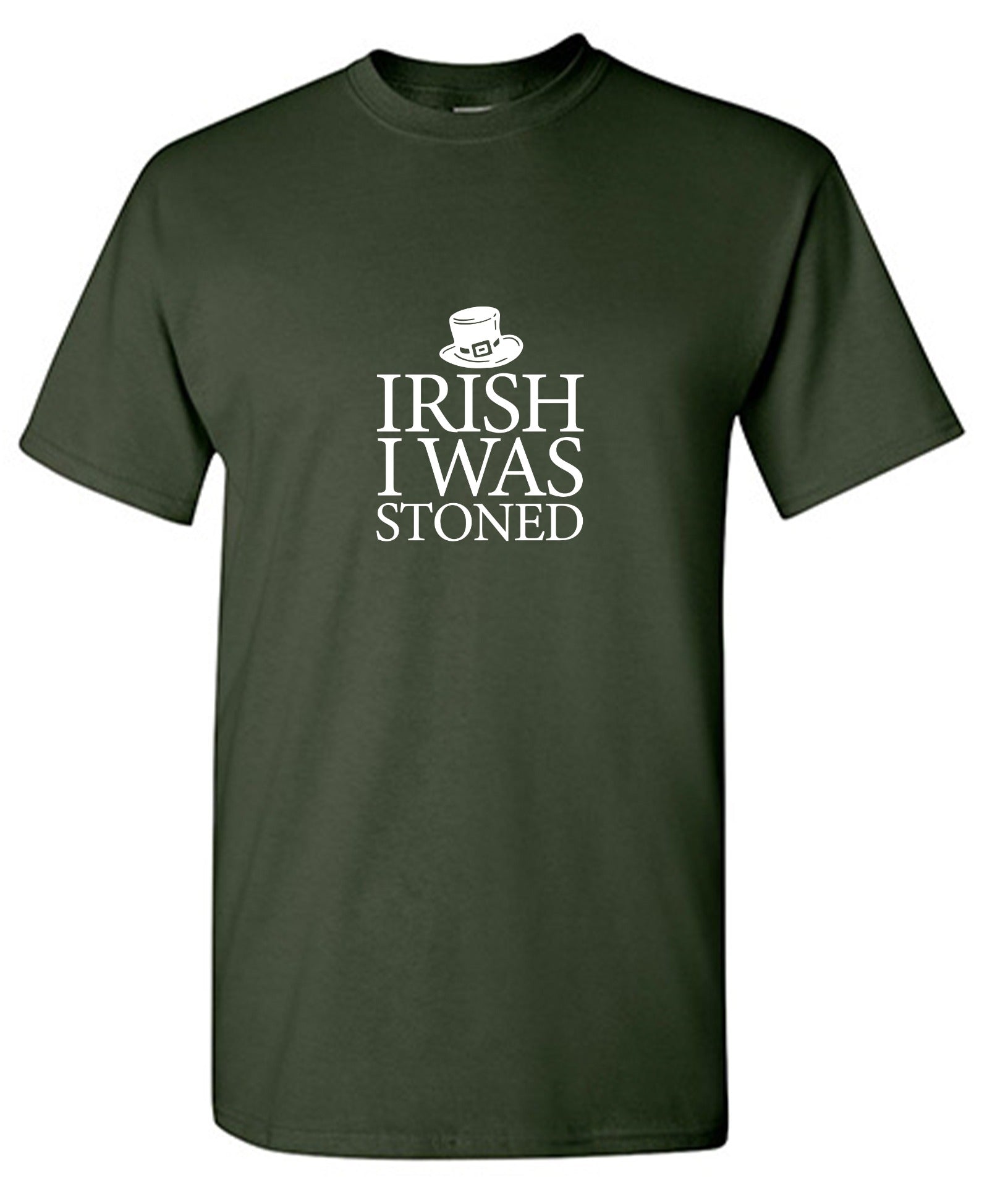 Funny T-Shirts design "Irish I Was Stoned T-Shirt"