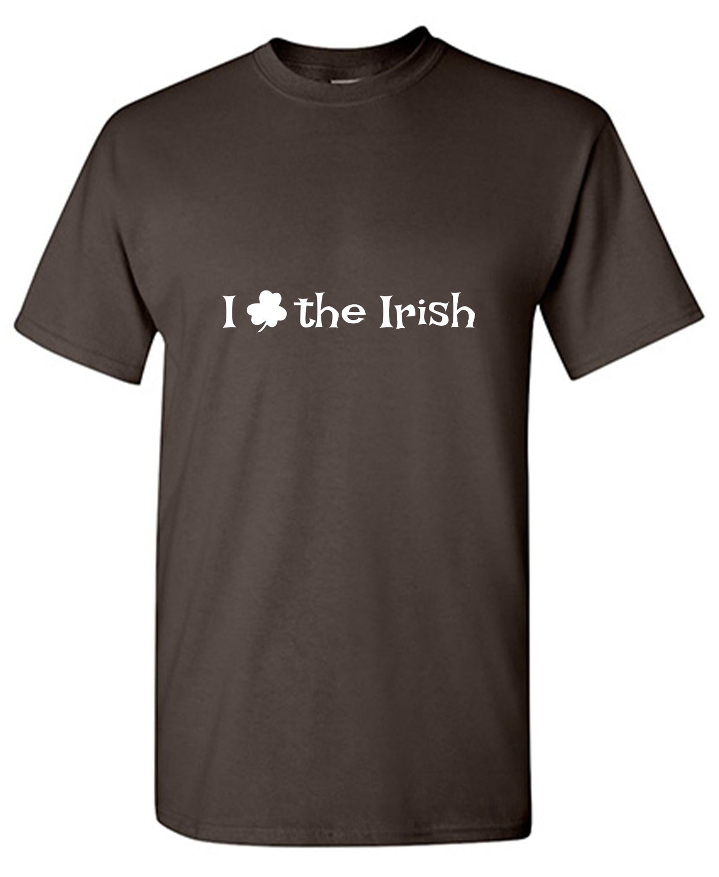 Funny T-Shirts design "I Clover The Irish (Love)"