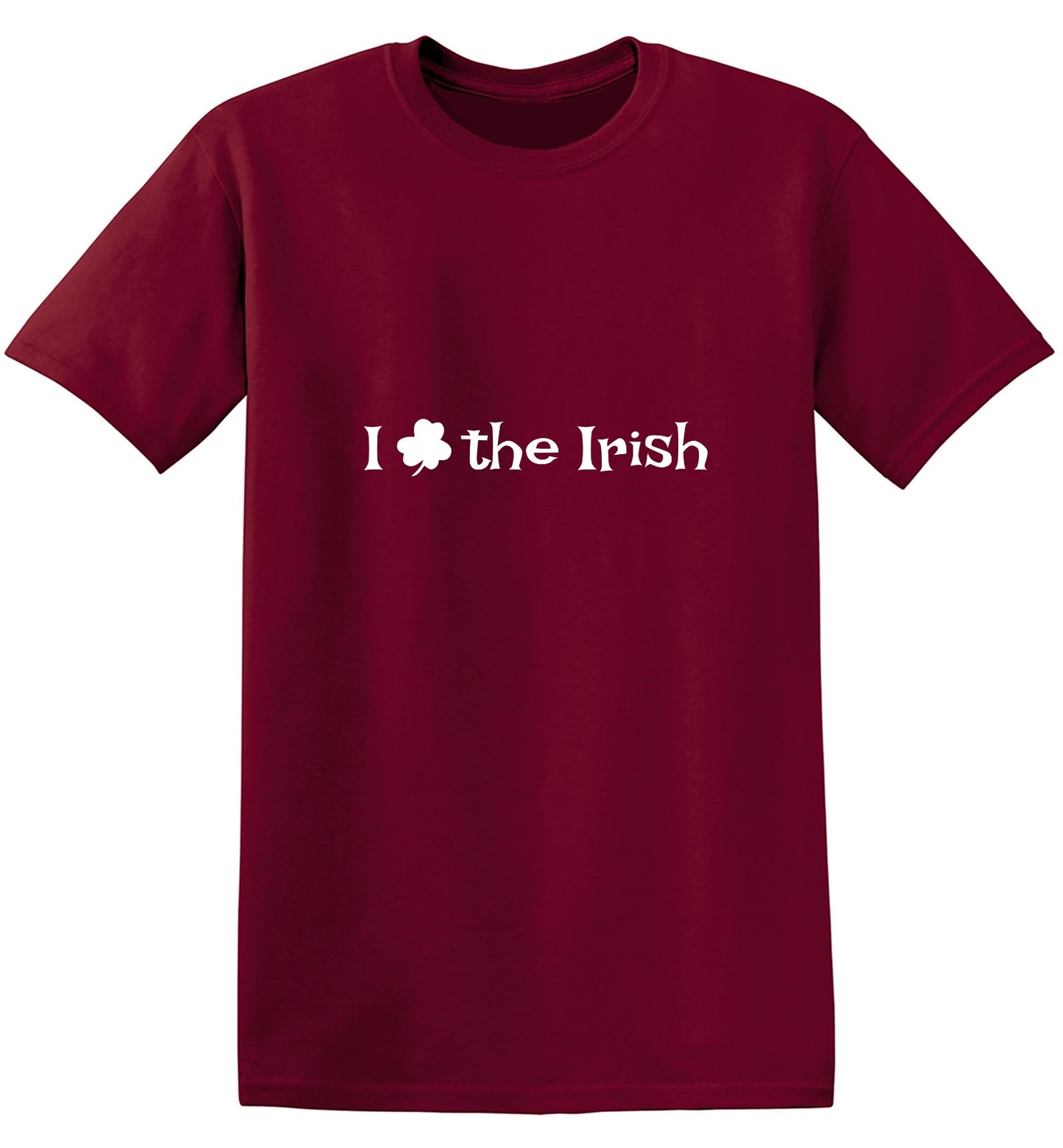 Funny T-Shirts design "I Clover The Irish (Love)"