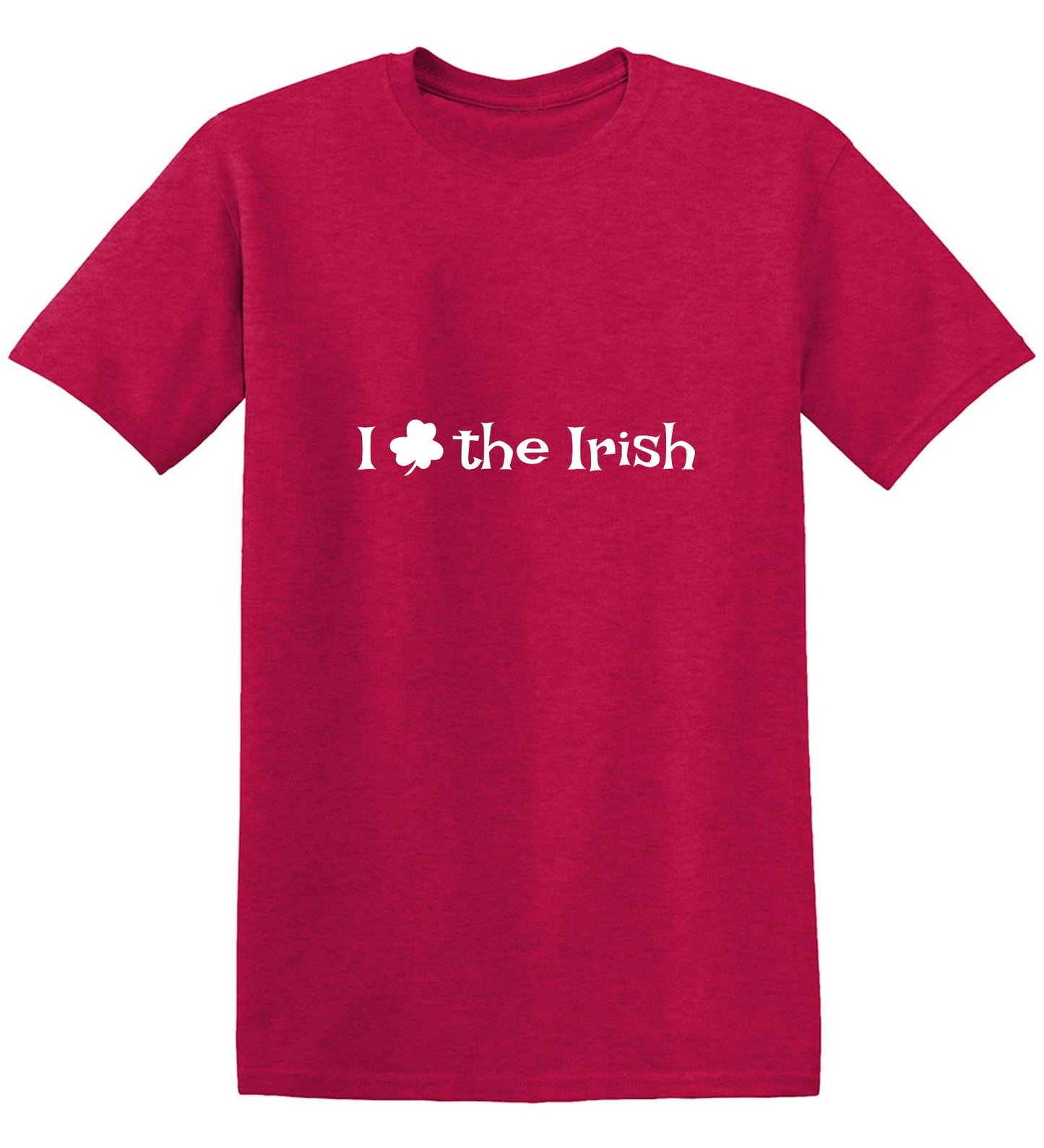 Funny T-Shirts design "I Clover The Irish (Love)"